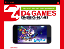 Tablet Screenshot of d4games.com
